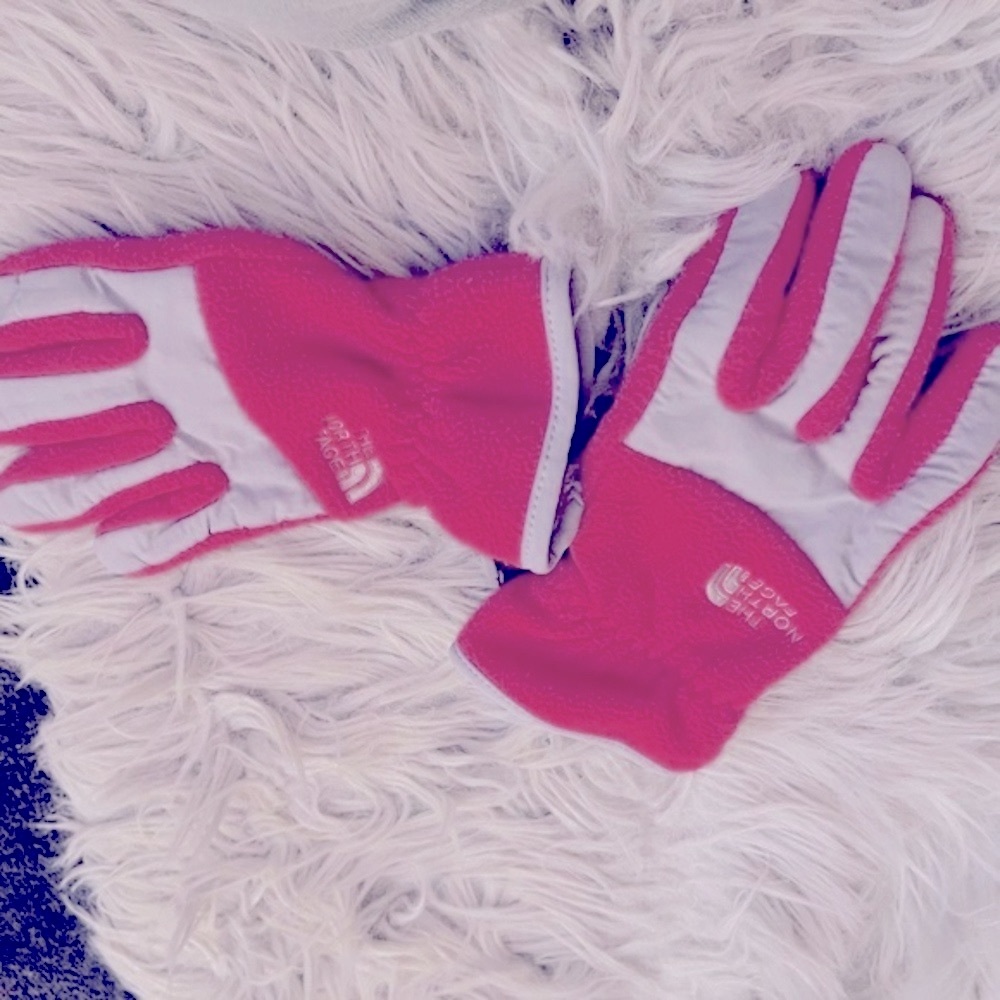 The North Face Pink Fleece Gloves